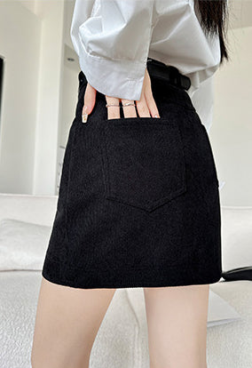 Solid Pencil Skirt