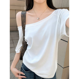 Women Solid Woven Casual Top