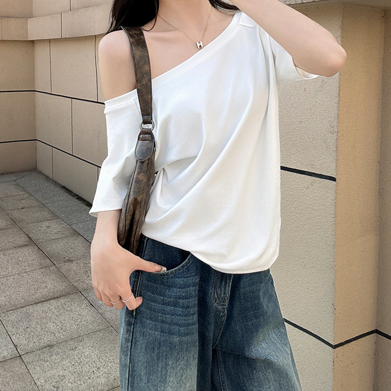 Women Solid Woven Casual Top