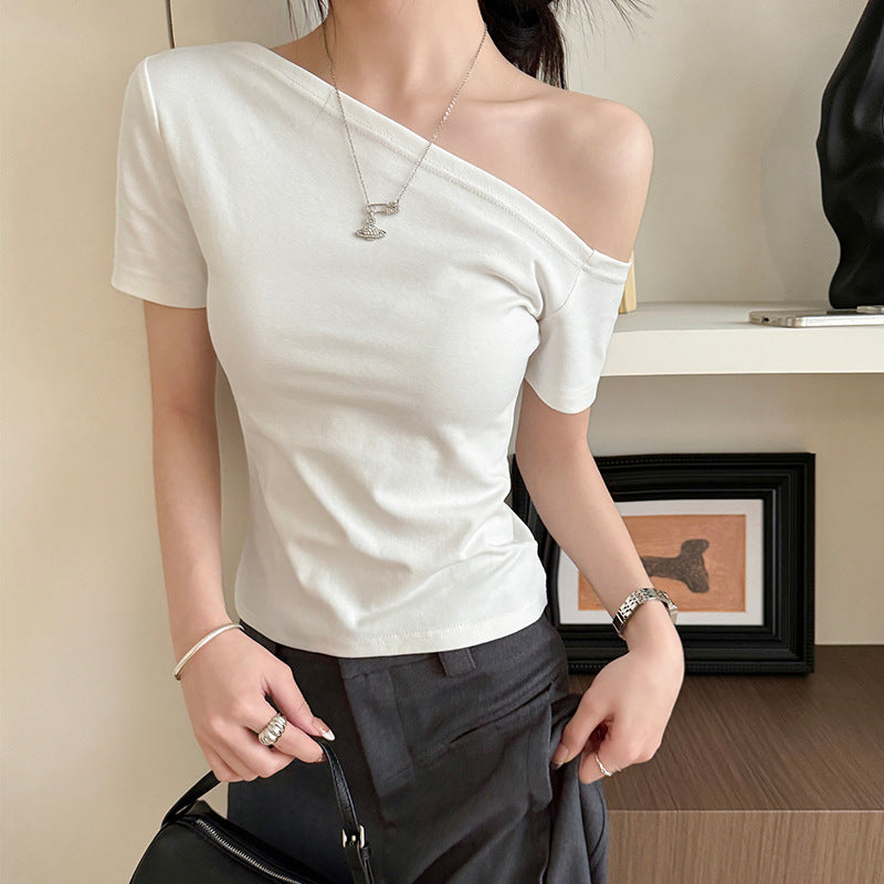 One Shoulder Crop Top