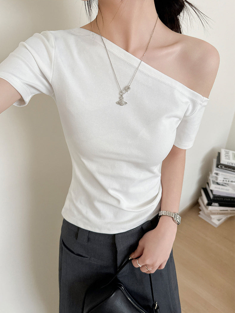 One Shoulder Crop Top