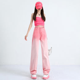 Women Flared Heavy Fade Jeans