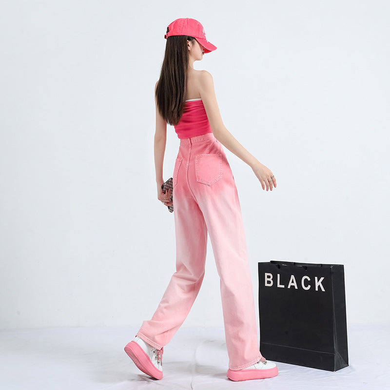 Women Flared Heavy Fade Jeans