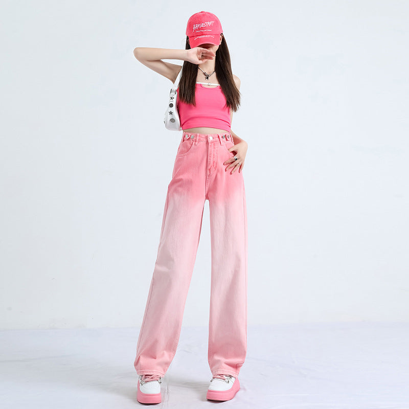 Women Flared Heavy Fade Jeans