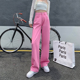 Women Flared Soild Jeans