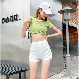 Women Mid-Rise Denim Shorts