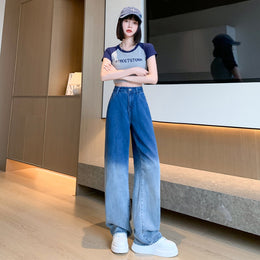 Women Medium Blue Flared High-Rise Jeans