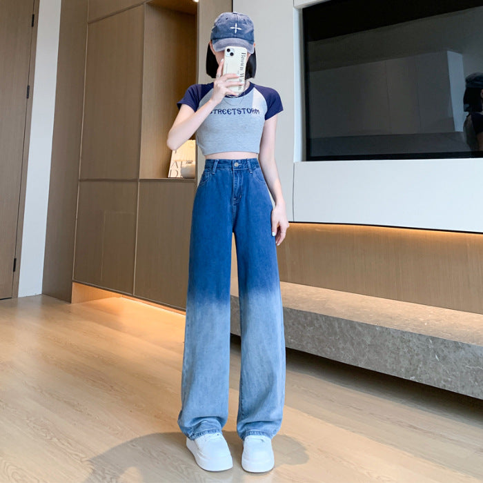 Women Medium Blue Flared High-Rise Jeans
