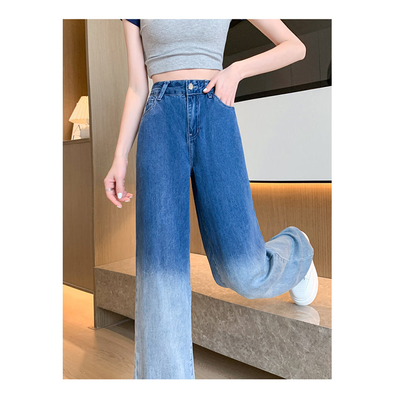 Women Medium Blue Flared High-Rise Jeans