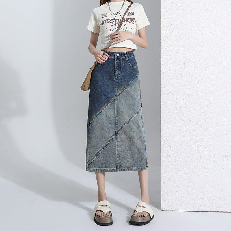 Women Wide Leg Heavy Fade Jeans