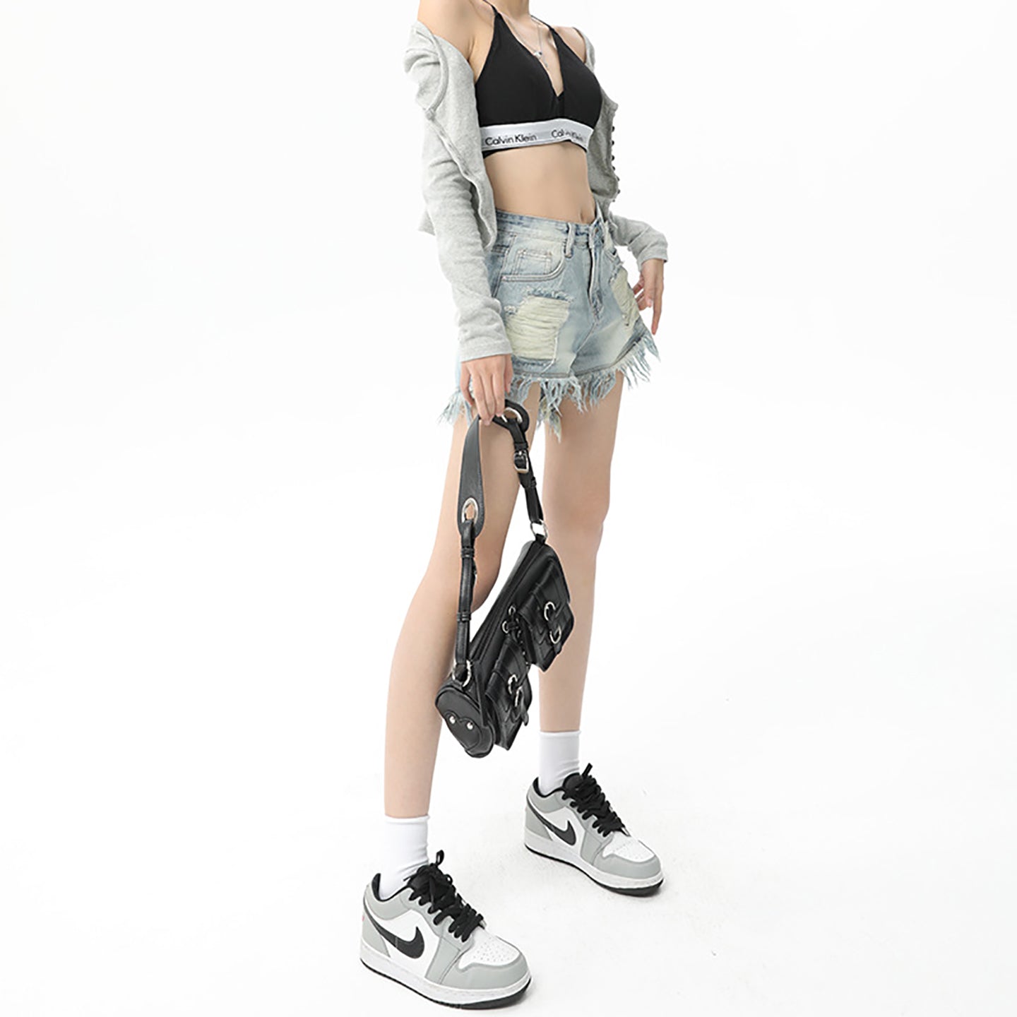 Women Mid-Rise Denim Shorts