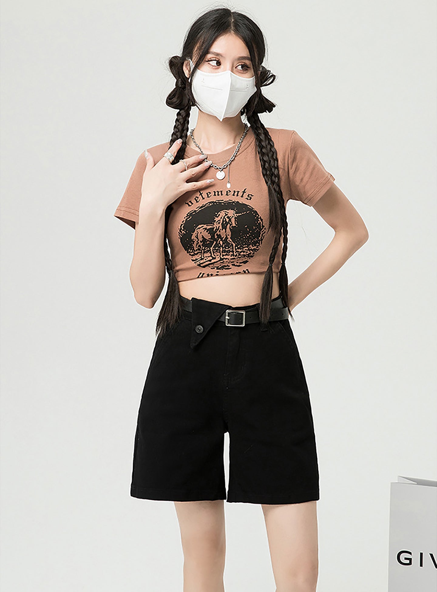Women Mid-Rise Denim Shorts