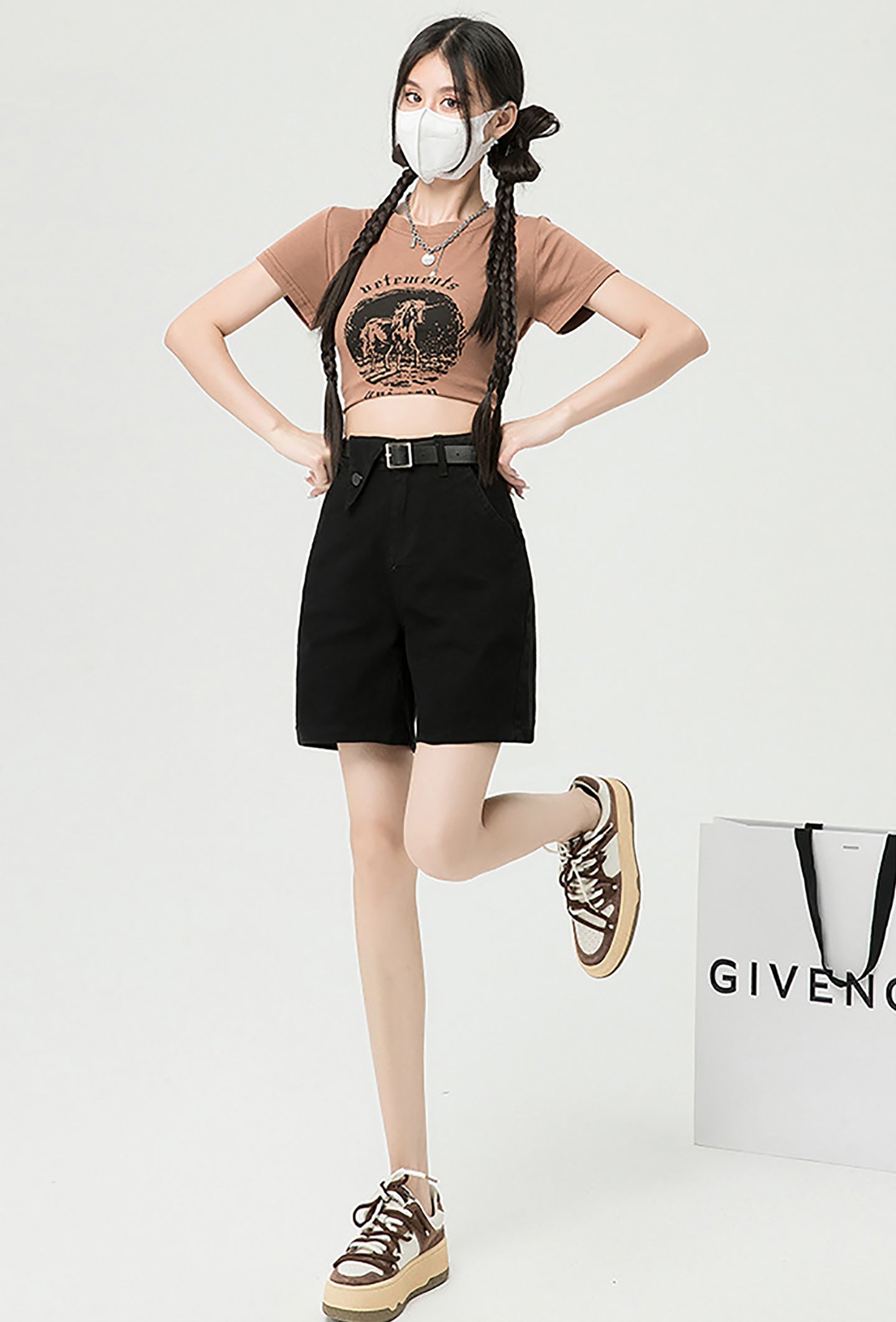 Women Mid-Rise Denim Shorts