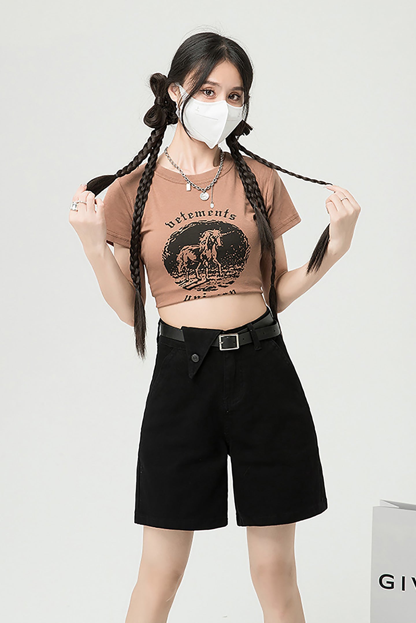 Women Mid-Rise Denim Shorts