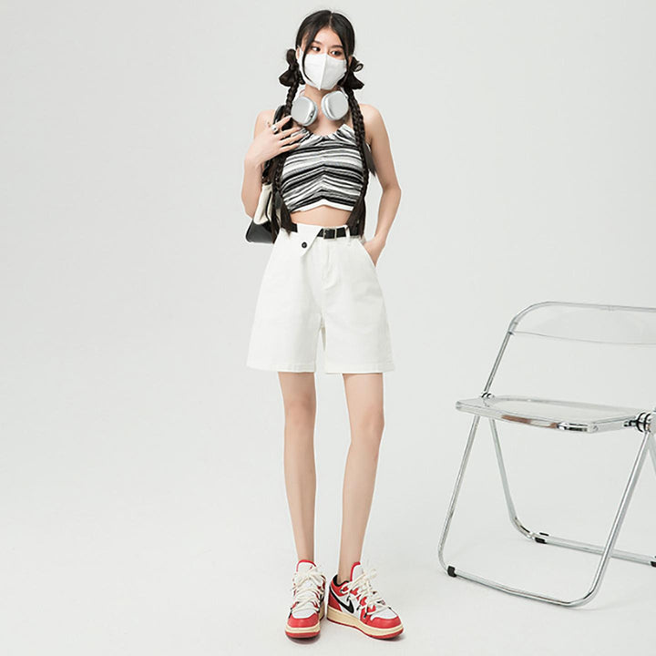 Women Mid-Rise Denim Shorts