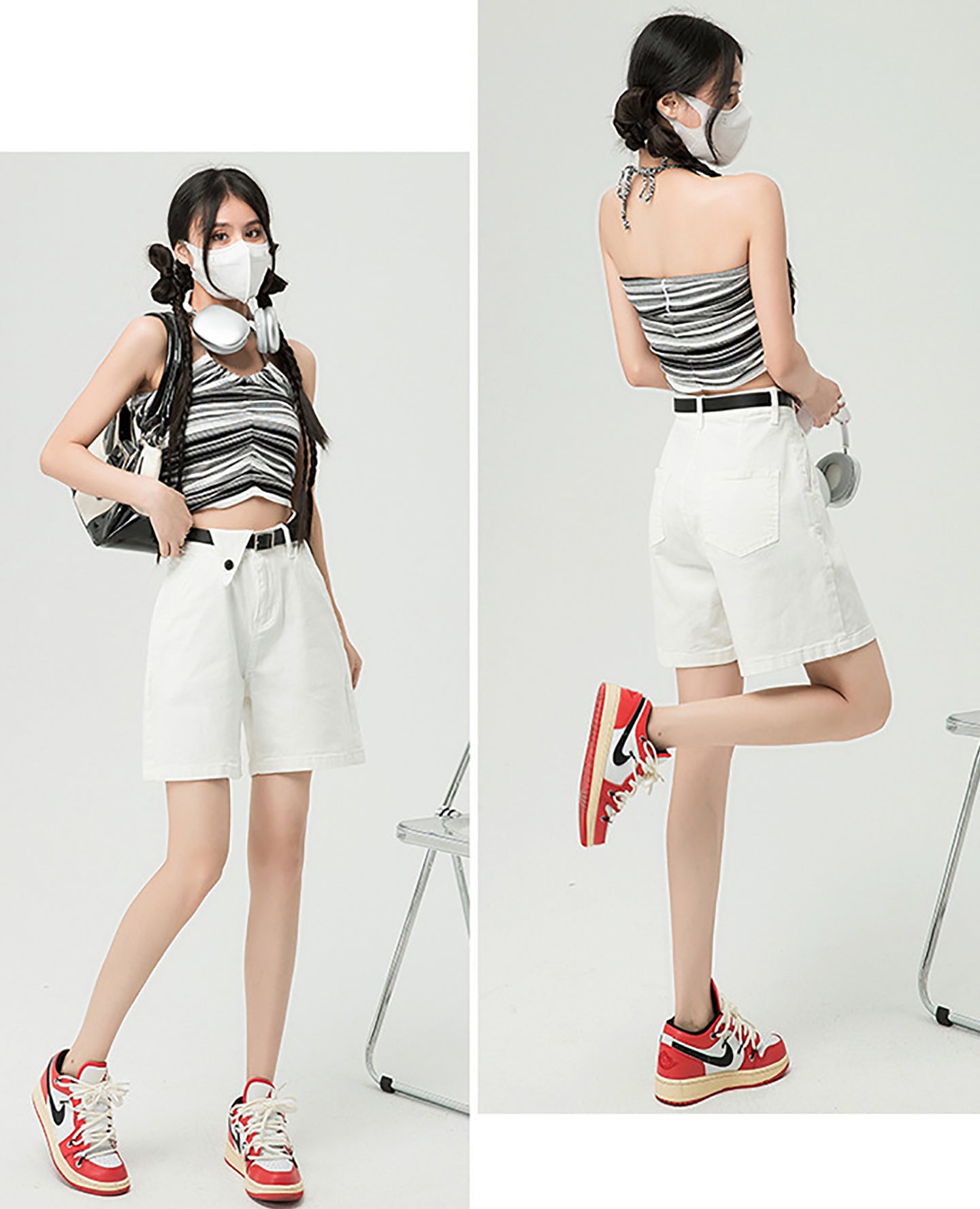 Women Mid-Rise Denim Shorts