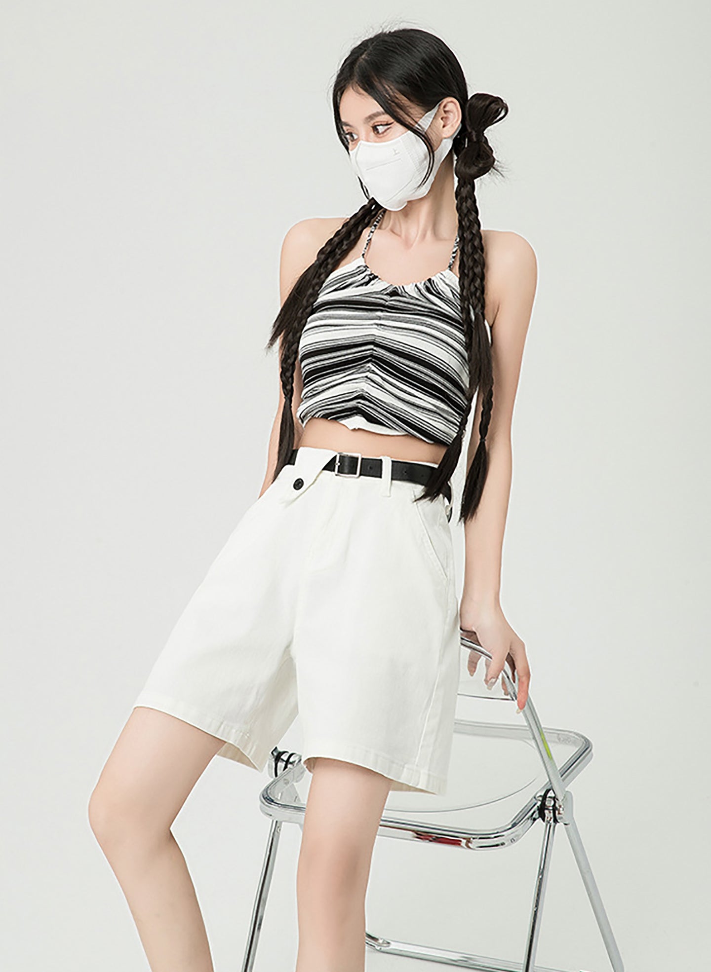 Women Mid-Rise Denim Shorts