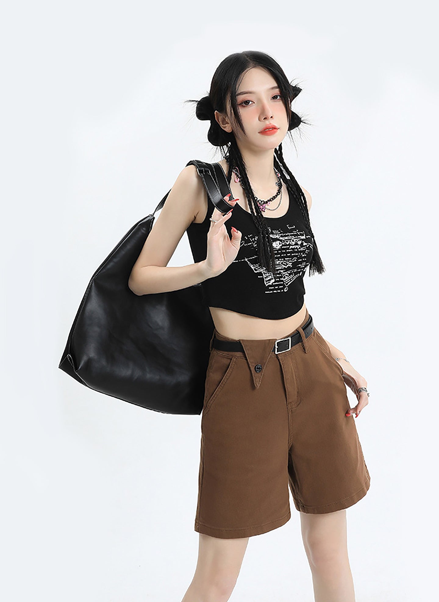 Women Mid-Rise Chino Shorts