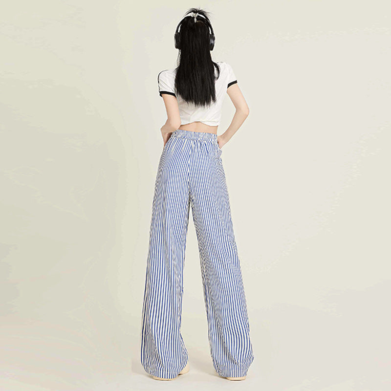 Women Striped Loose Fit Trousers