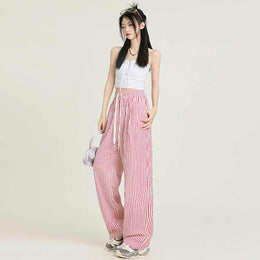 Women Striped Loose Fit Trousers