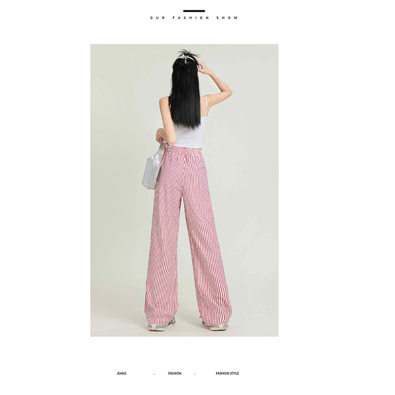 Women Striped Loose Fit Trousers