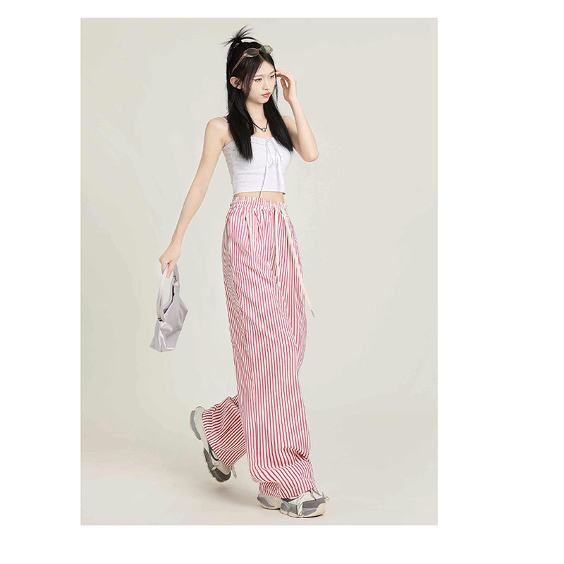 Women Striped Loose Fit Trousers