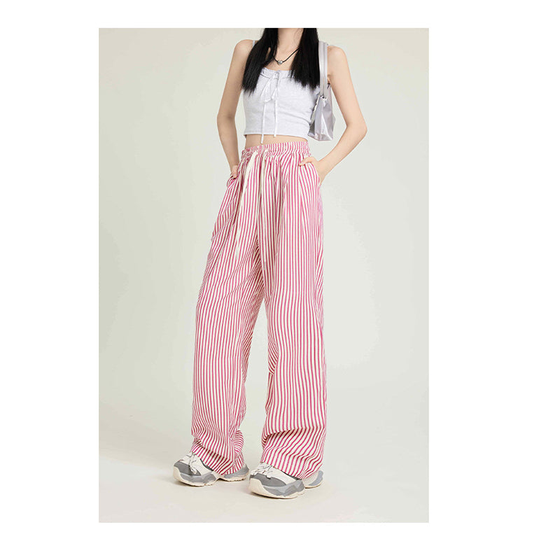 Women Striped Loose Fit Trousers