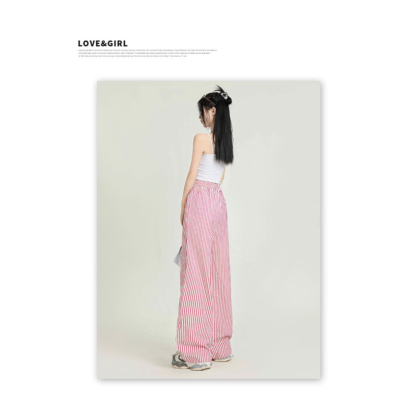 Women Striped Loose Fit Trousers