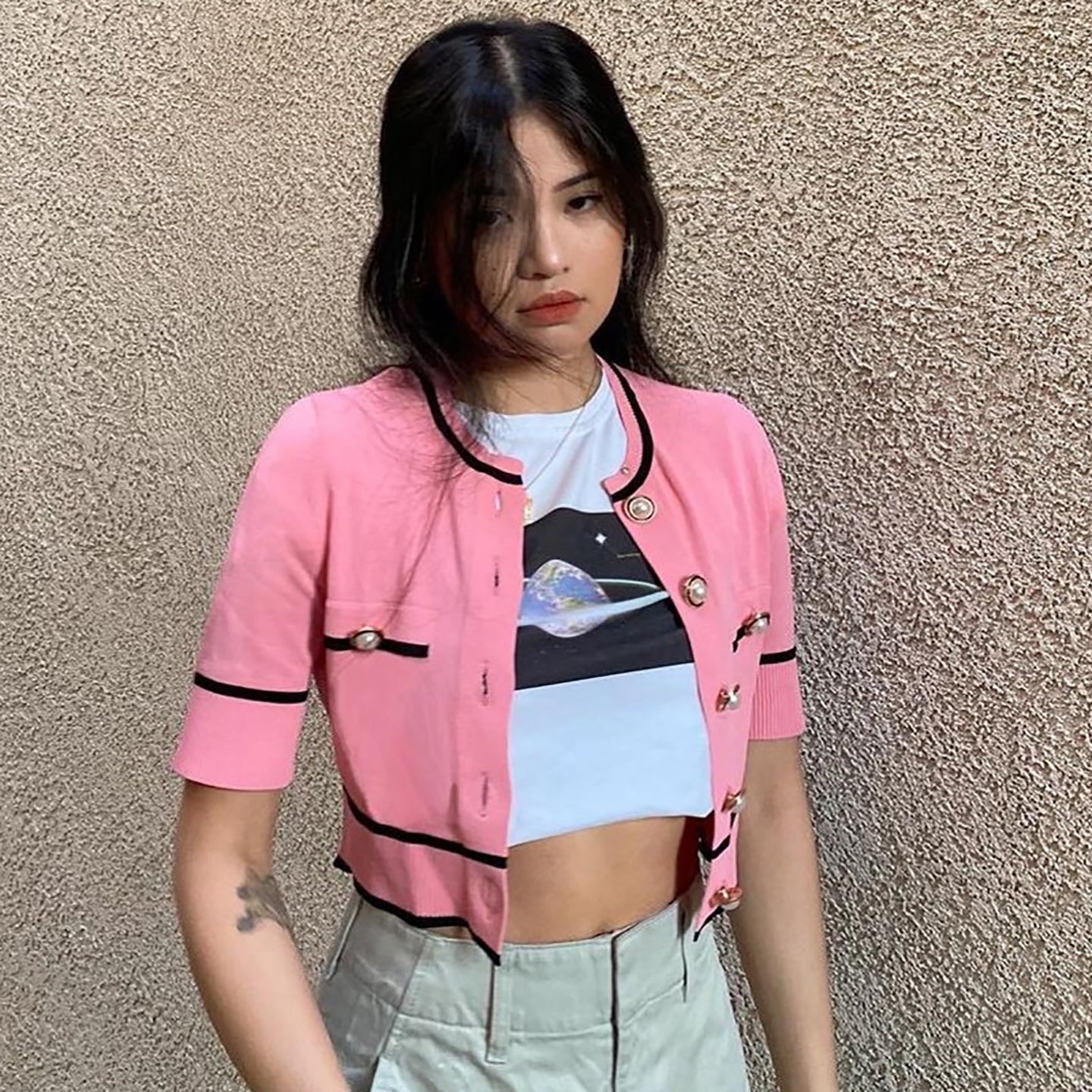 Graphic Printed Crop T-shirt