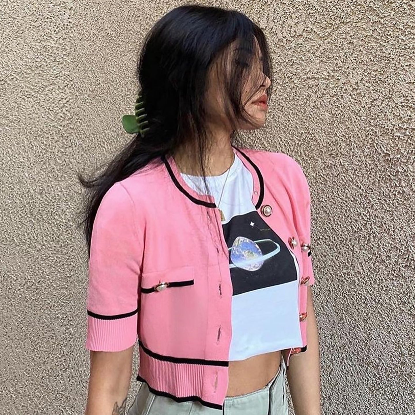 Graphic Printed Crop T-shirt