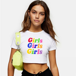 Women Typography Printed Slim Fit T-shirt