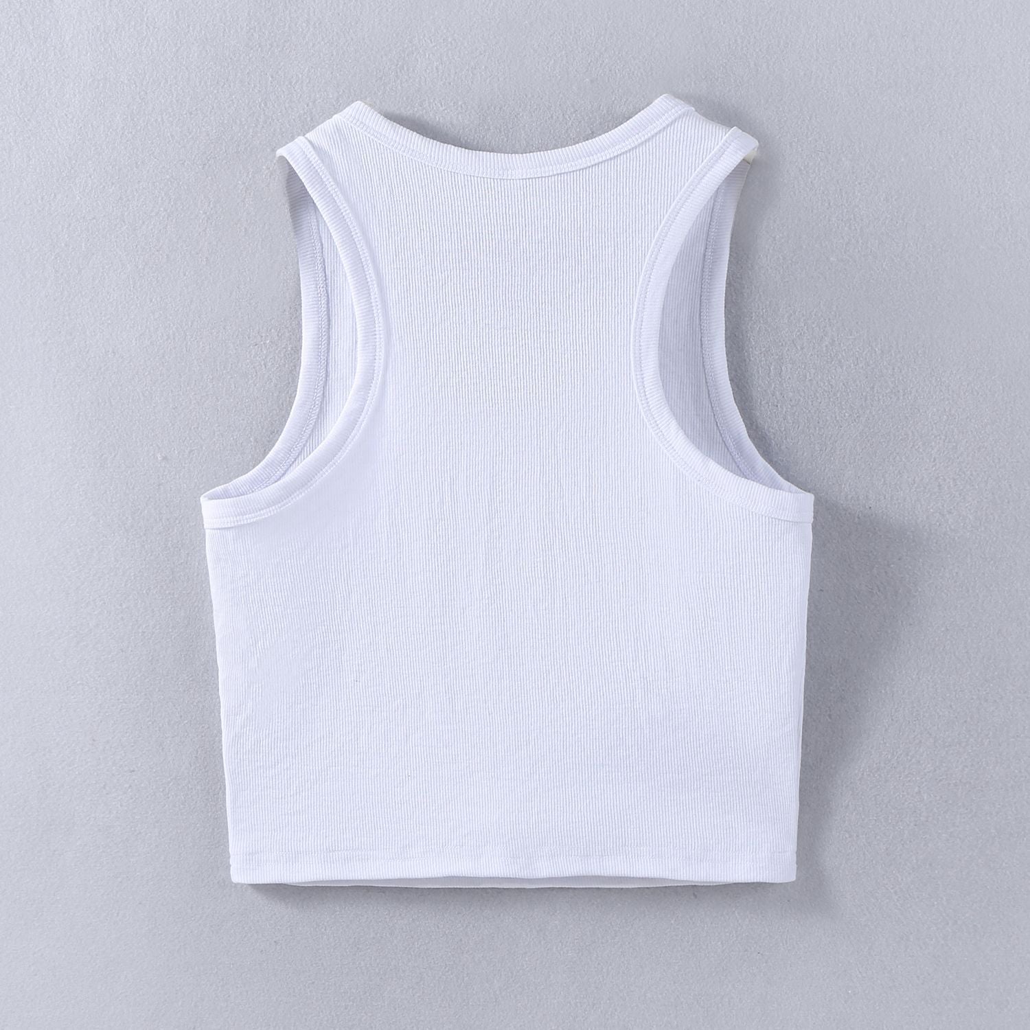 Typography Printed Sleeveless Tank Crop Top