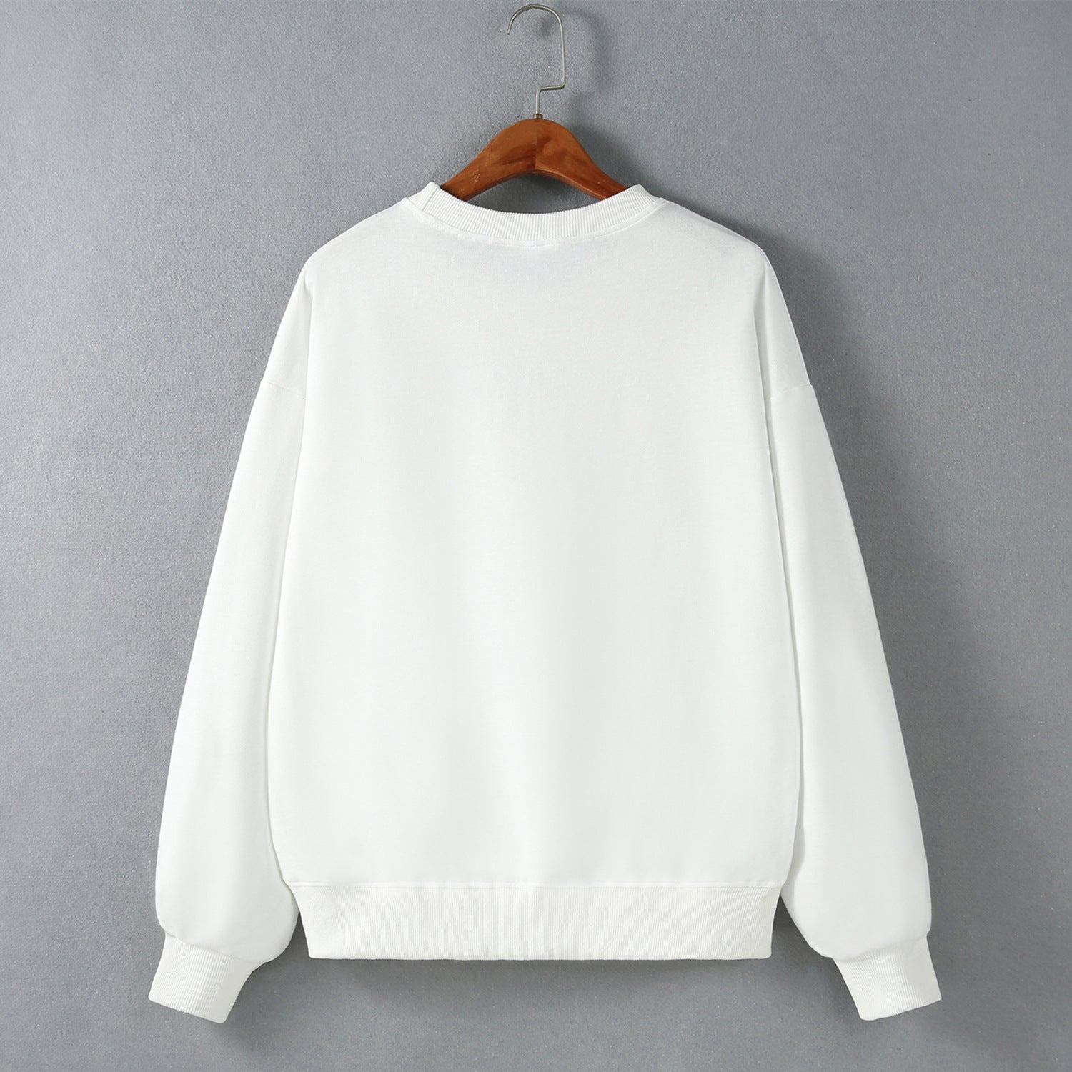 Women Typography Printed Cotton Round Neck Long Sleeves Top