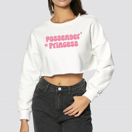 Women Typography Printed Crop Top
