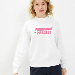 Women Typography Printed Cotton Top Pullover