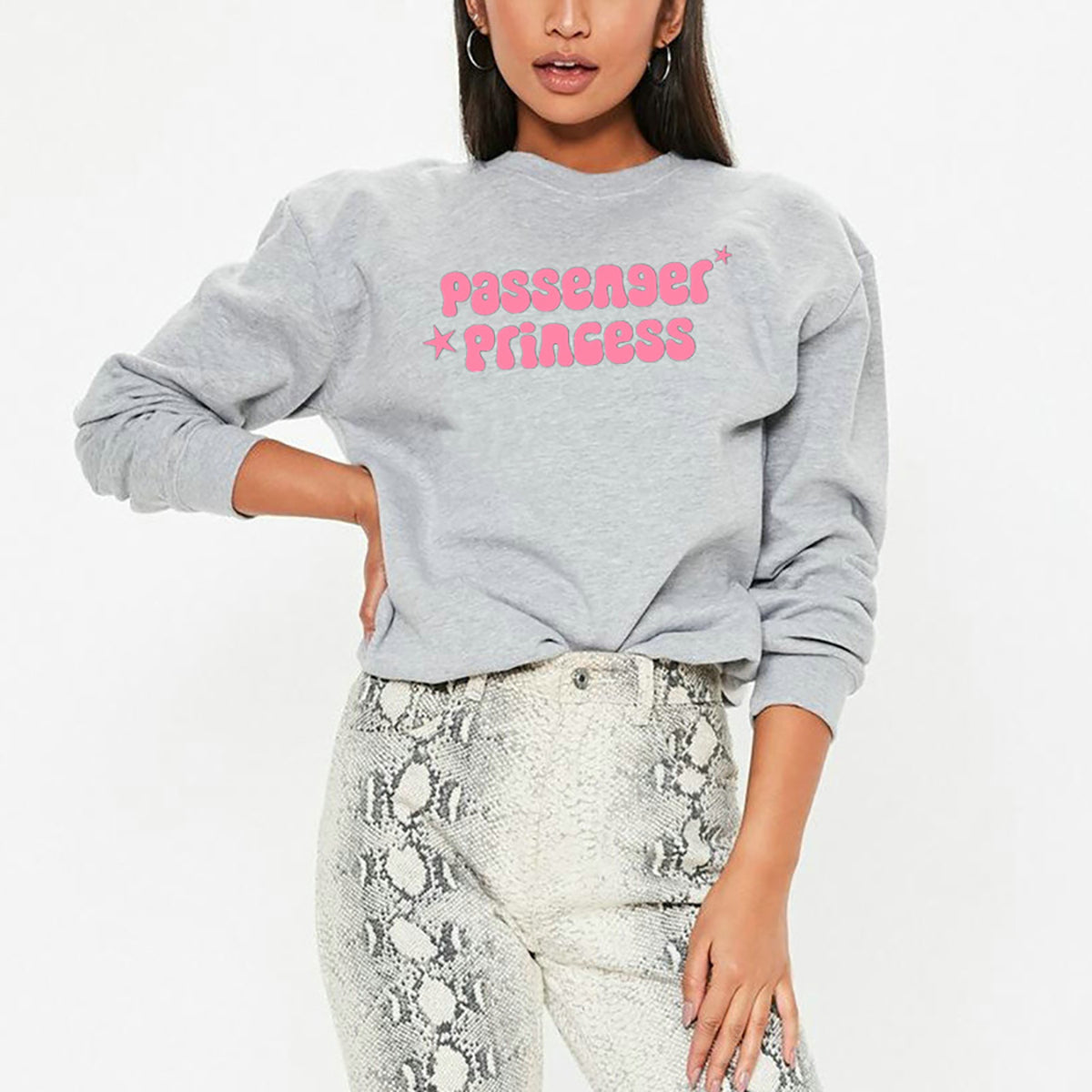 Women Printed Round Neck Cotton Top