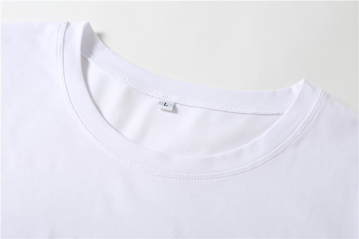 Women Printed Raw Edge Slim Fit T-shirt