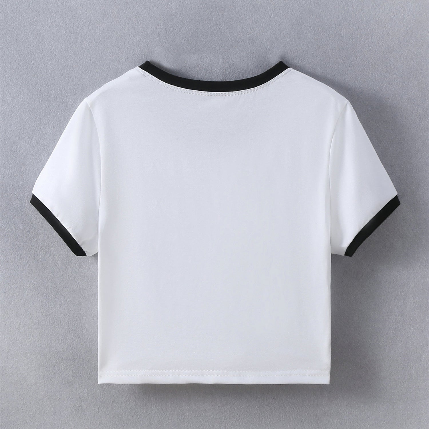 Women Printed Raw Edge Slim Fit T-shirt
