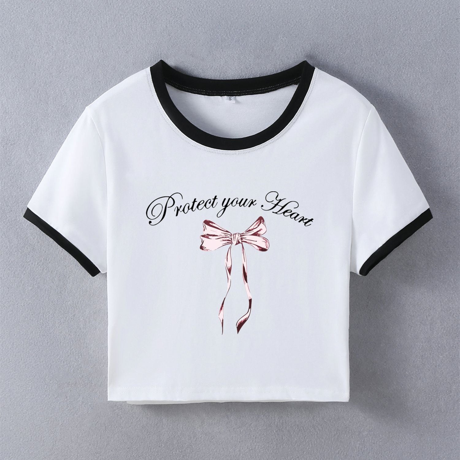 Women Printed Raw Edge Slim Fit T-shirt