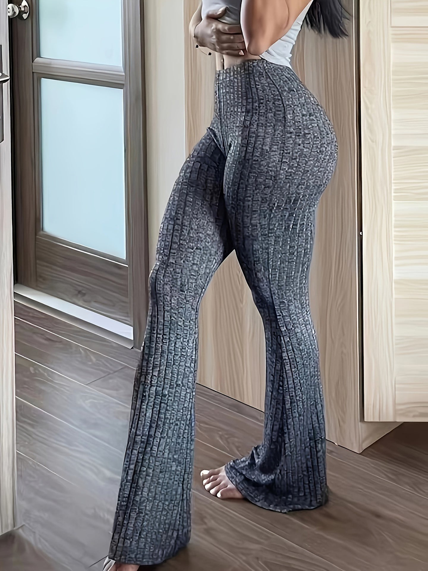 Women Mid-Rise Bootcut Trousers