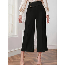 Women Easy Wash Wide Leg Trousers