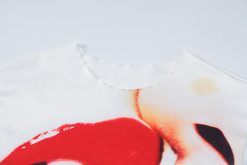 Printed Sleeveless Top With Skirt