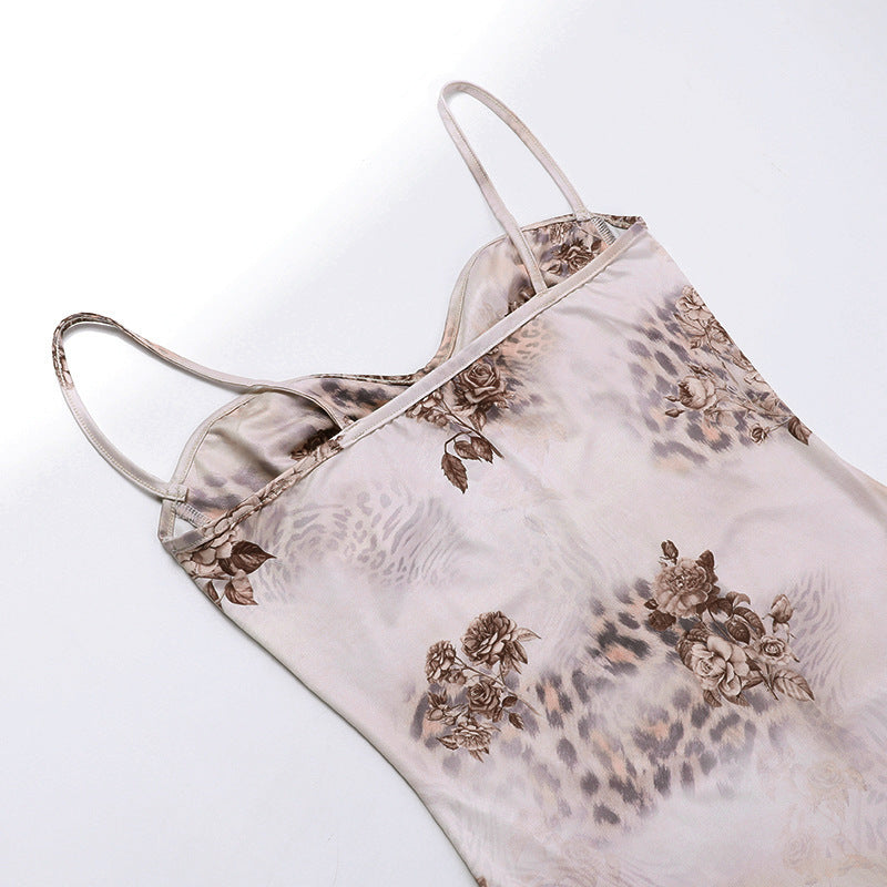 Animal Print Bodycon Maxi Dress
