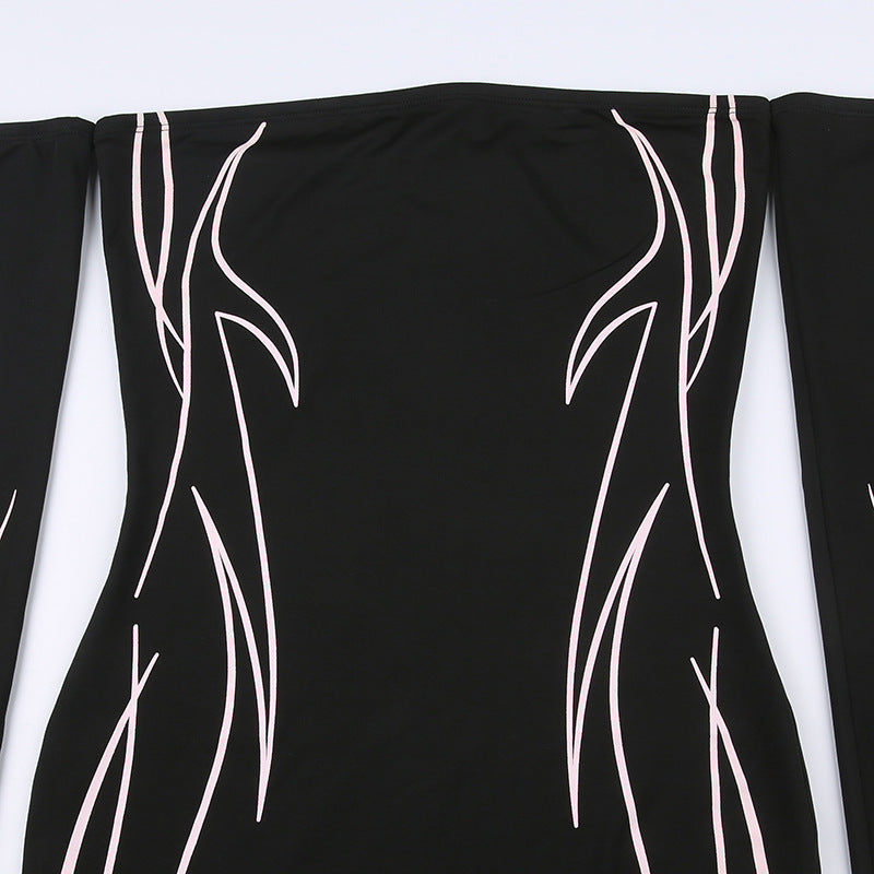 Women Off-Shoulder Sheath Mini Dress