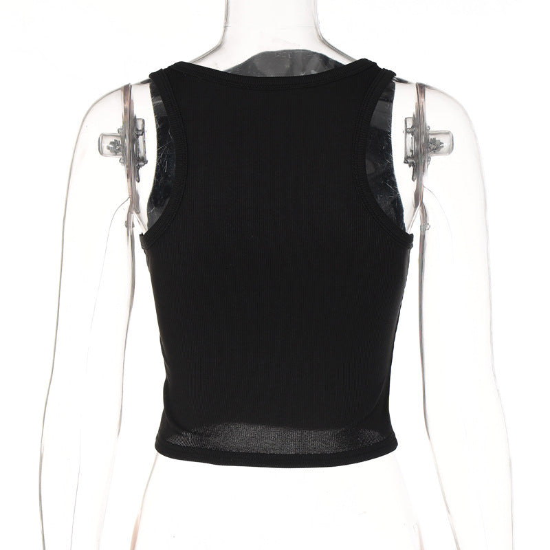 Print Georgette Tank Top