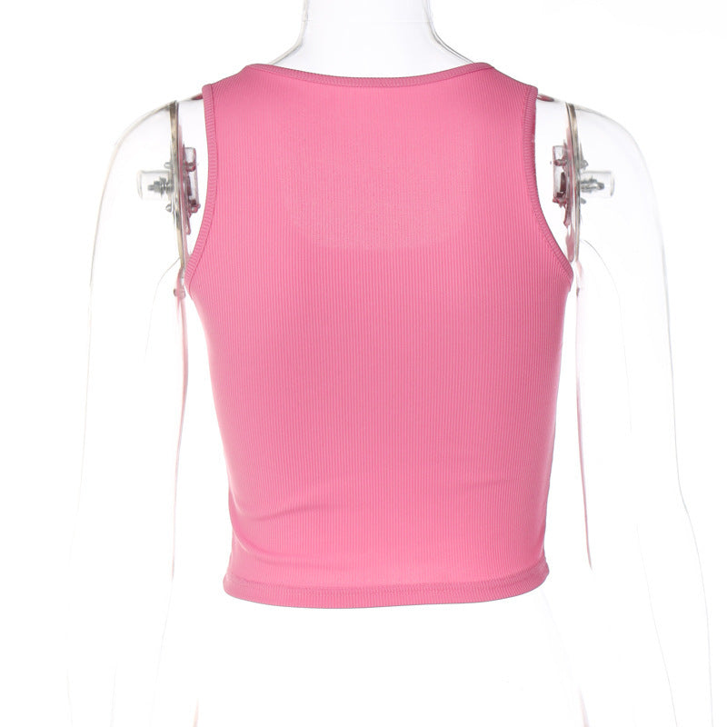 embellished tank crop top