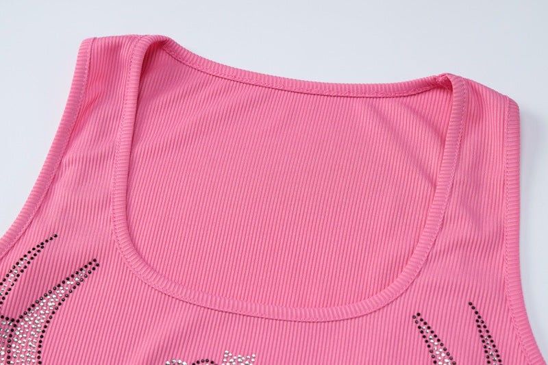 embellished tank crop top