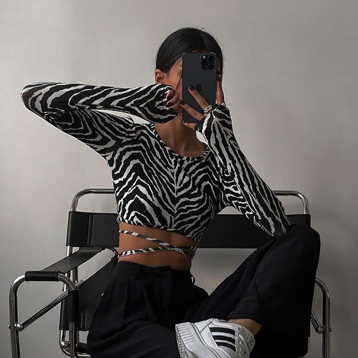 Printed Crop Top