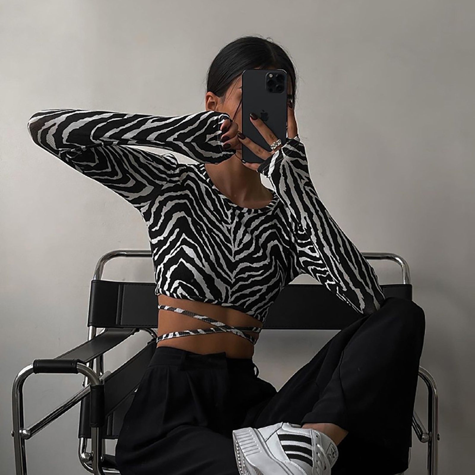 Printed Crop Top