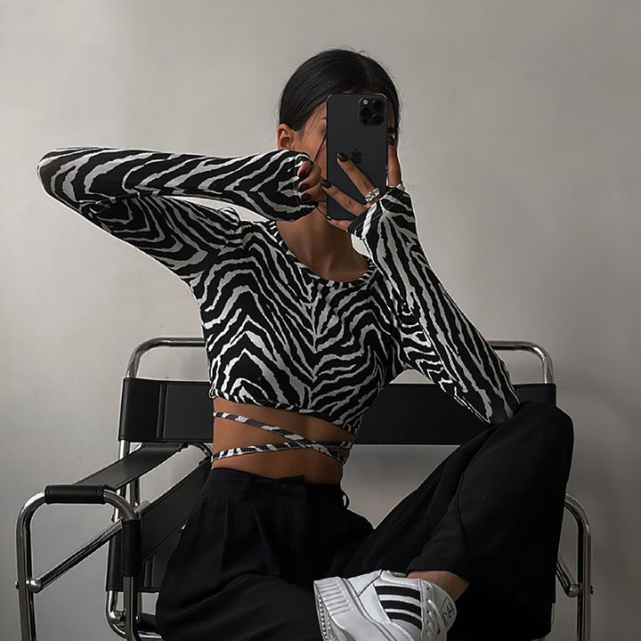 Printed Crop Top